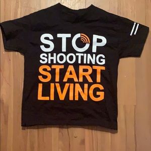 Stop shooting Brooklyn tee